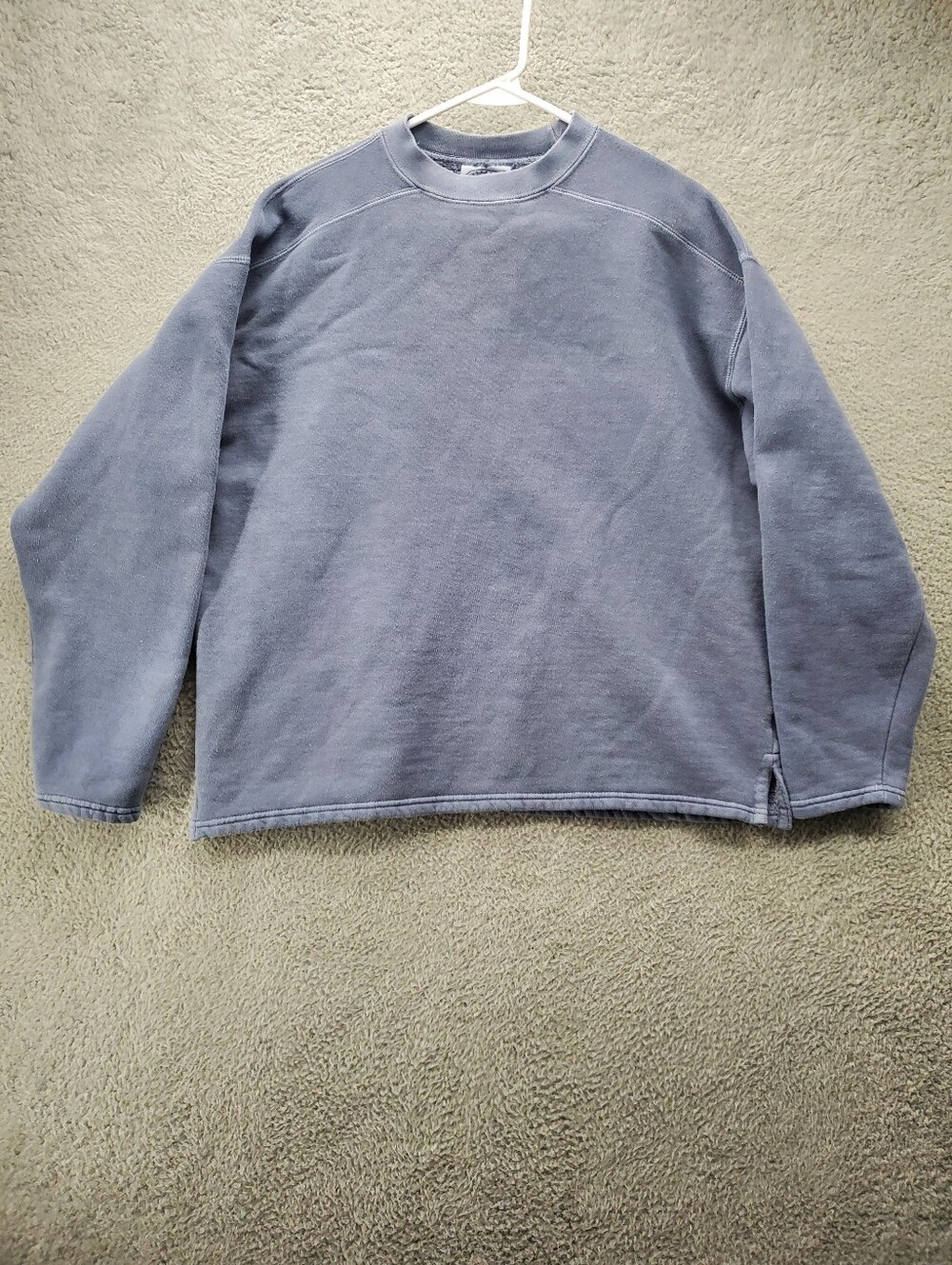 Vintage Authentic Pigment Sweatshirt Size Small Blue Crewneck Blank